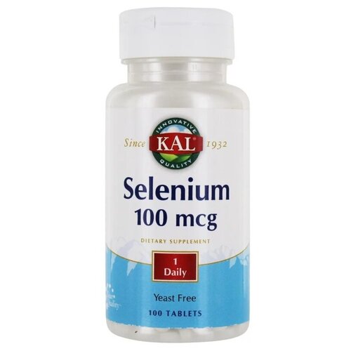 KAL Selenium Yeast-Free (Селен бездрожжевой) 100 мкг 100 таблеток