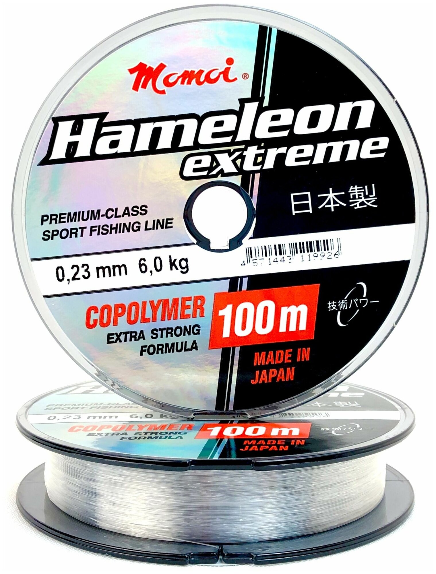 Леска Momoi Hameleon Extreme 0.23мм 6.0кг 100м прозрачная (1 шт)