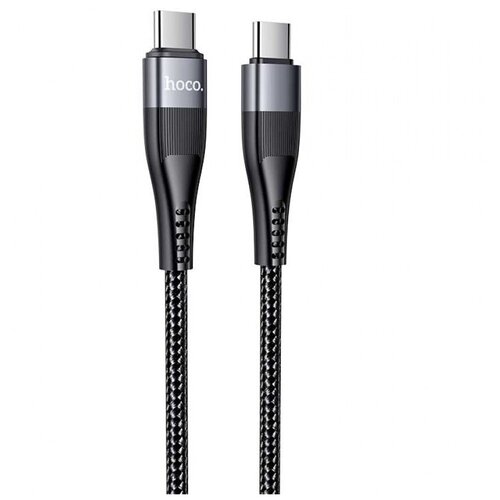 Кабель USB-C HOCO U99 Vortex, Type-C - Type-C, 5A, 1 м, черный, с магнитным выходом