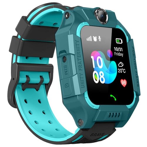 Детские умные часы Smart Watch ZTX с 2 камерами и LBS трекером, сенсорный экран, влагозащита, IOS, Android поддержка звонков, сим карта, кнопка SOS, зеленый
