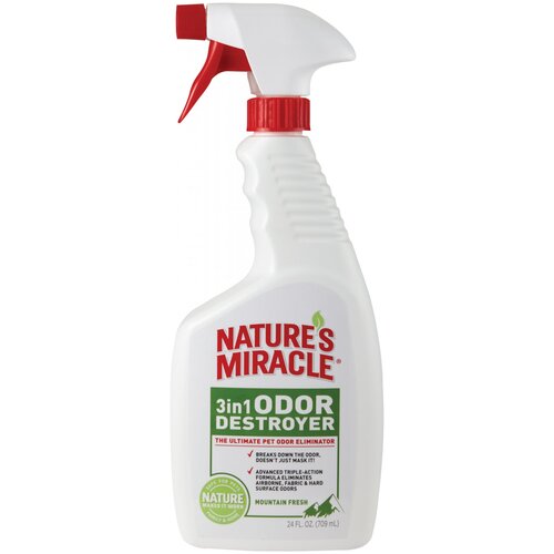 Ликвидатор запаха Nature's Miracle 3IN1 Odor Destroyer с ароматом горной свежести , 709 мл , 709 г