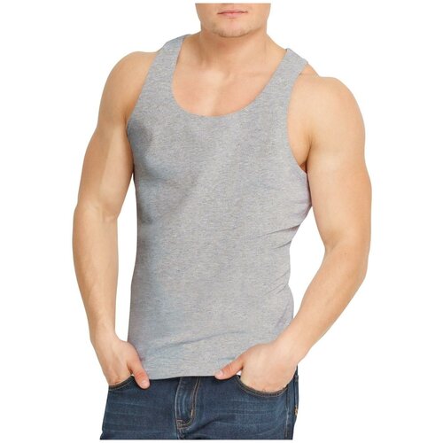 фото Майка мужская эйс серая, размер 50