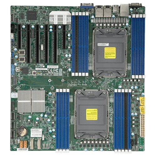 Материнская плата MBD-X12DPI-N6-B 3rd Gen Intel® Xeon® Scalable processors Dual Socket LGA-4189 (Socket P+) supported, CPU TDP supports Up to 270W TDP, 3 UPI up to 11.2 GT/s,Intel® C621A,Up to 4TB 3DS ECC RDIMM, DDR4-3200MHz, (441594)