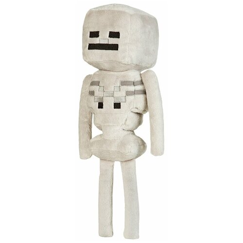 Мягкая игрушка Minecraft Skeleton, 25 см, серый