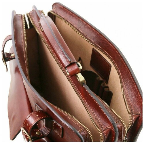 Мужской кожаный портфель Tuscany Leather VENEZIA черный TL141268