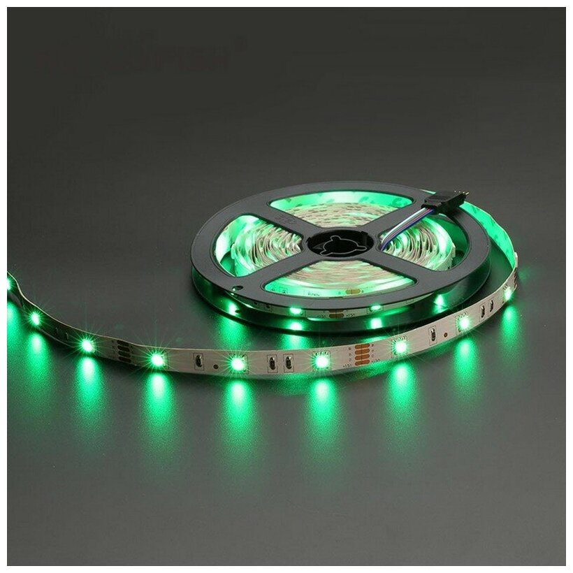 Светодиодная лента SMD5050-30LED-12 вольт, Стандарт 5м. - Цвет свечения: RGB