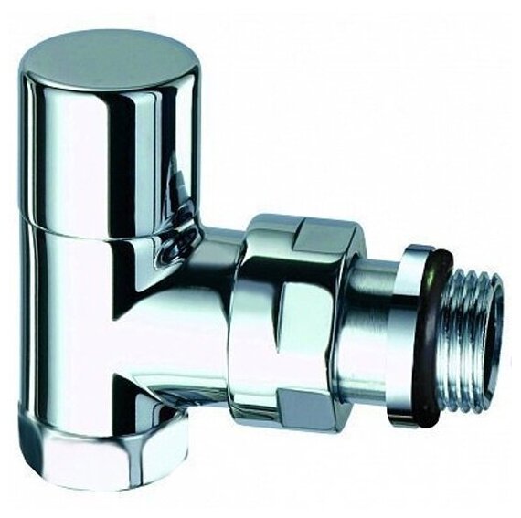 фото Вентиль запорный угловой TopFAR, 1/2"ВР, серебро, с EPDM, FL 0168 12P