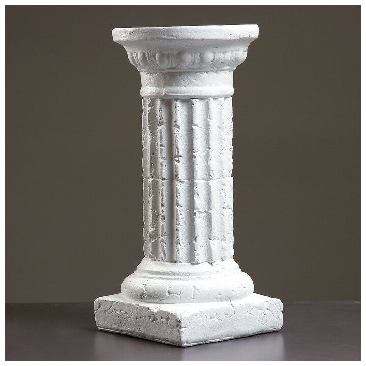 фото Колонна "Круглая средняя" 22х22х46см белая