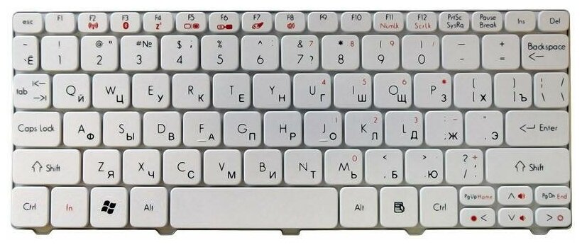 Клавиатура для ноутбука KBI100A142 белая