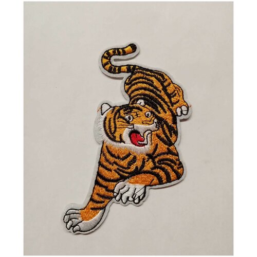 Термоаппликация термонаклейка текстильный патч тигр 270₽