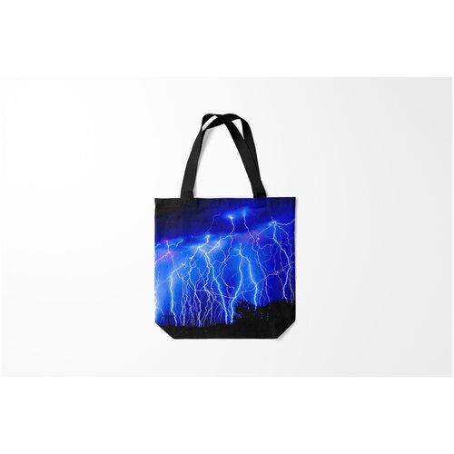 фото Сумка-шоппер / 40х40 см / популярные иллюстрации / природа молнии burnettie