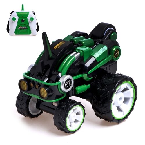 Машинка-перевертыш Zhong Sheng Stunt Spinning Vehicle 6918461/6918462, 19 см, зелeный