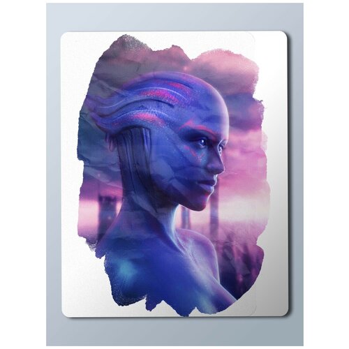 Коврик для мыши с принтом Игры Mass Effect масс эффект, Шепард, космос, игры, games, space - 23760