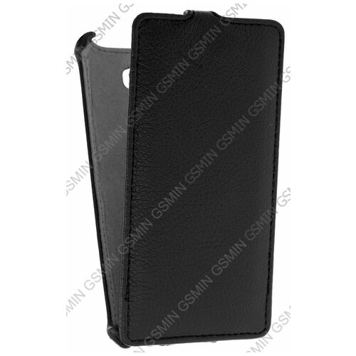 Кожаный чехол для Fly IQ 456 Era Life 2 Armor Case (Черный)