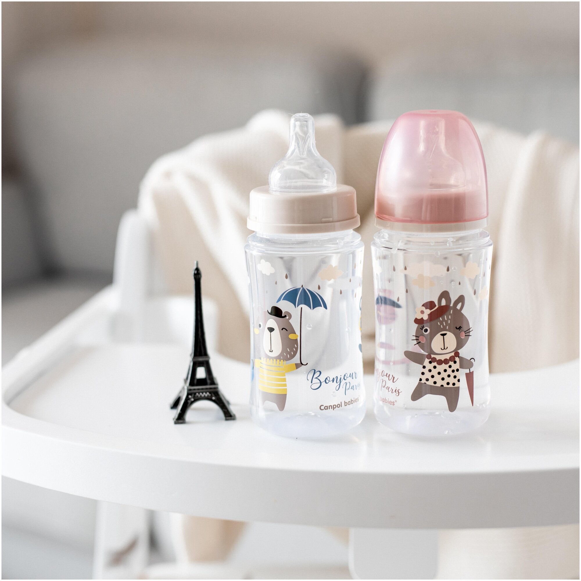Бутылочка для кормления Canpol babies Bonjour Paris c широким горлом 3+ 240мл - фото №19