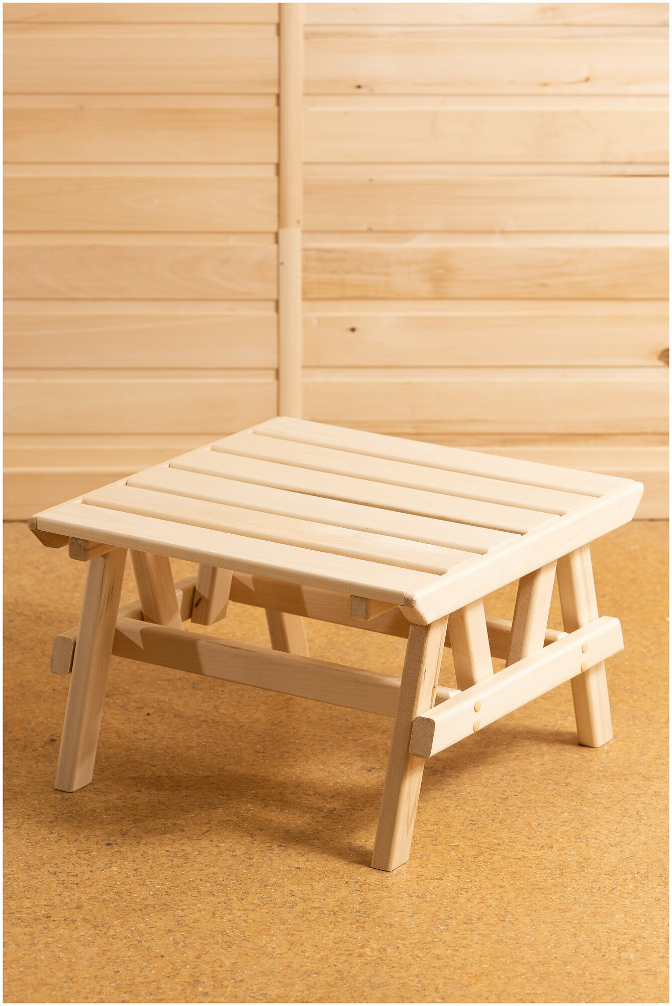 / Стол деревянный туристический / Обеденный садовый стол / Стол для сада / Натуральное дерево