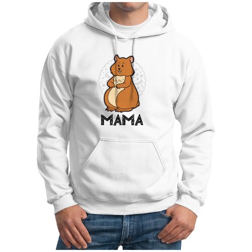 фото Худи coolpodarok, размер 54, белый