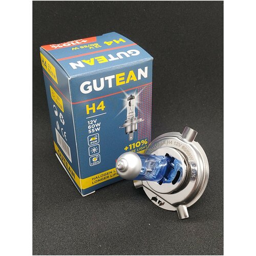 Автомобильная лампа H4 12V 60/55W +110% GUTEAN