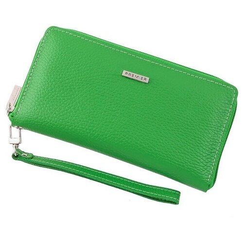фото Кошелек женский из натуральной кожи, маленький бумажник для денег, портмоне на каждый день зеленый cro-s-39-322 нет бренда
