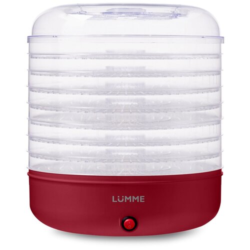 Сушилка LUMME LFD-108 1B PP 9 поддонов 81 для ягод бордовый гранат дфруктововощей 259600₽