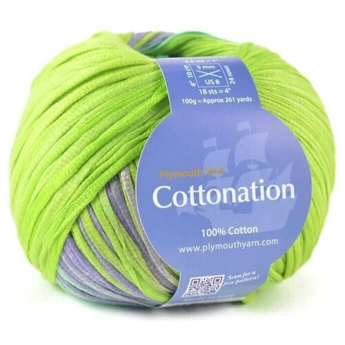 фото Пряжа ленточная cottonation 100% хлопок, 240м./100гр, col.791 plymouth yarn