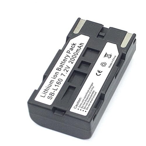 Аккумулятор для видеокамеры Samsung SB-L110A SB-L160 7,4V 2000mAh код mb077193