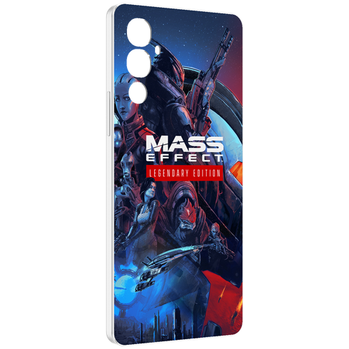 Чехол MyPads Mass Effect Legendary Edition для Tecno Pova 4 задняя-панель-накладка-бампер