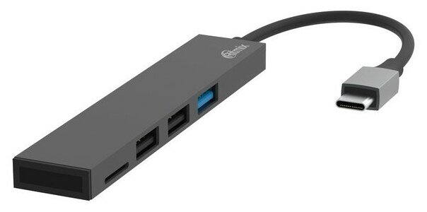 Разветвитель USB-C Ritmix CR -4314 хаб - концентратор 2 порта USB201порт USB30металл