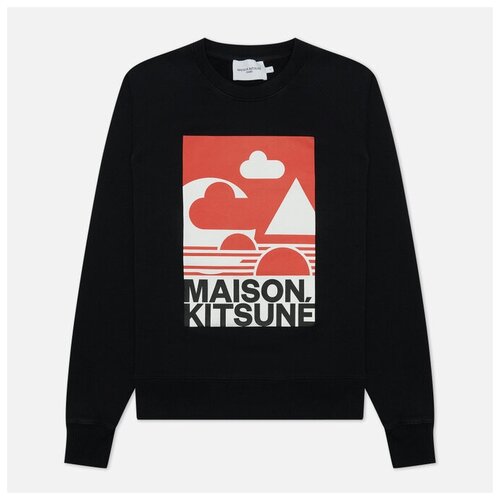 фото Женская толстовка maison kitsune red anthony burrill adjusted чёрный , размер xs