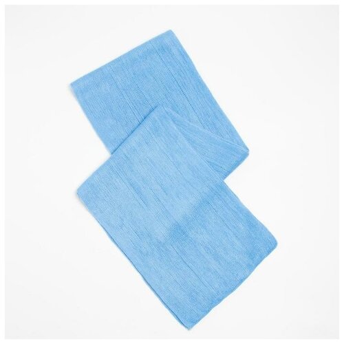 Шарф трикотажный, цвет голубой, размер 23х160 от Rossini