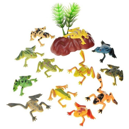 фото Набор животных "лягушки" в пакете tong de