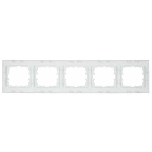 Рамка KARINA 707-0200-150 пятиместная горизонтальная белая