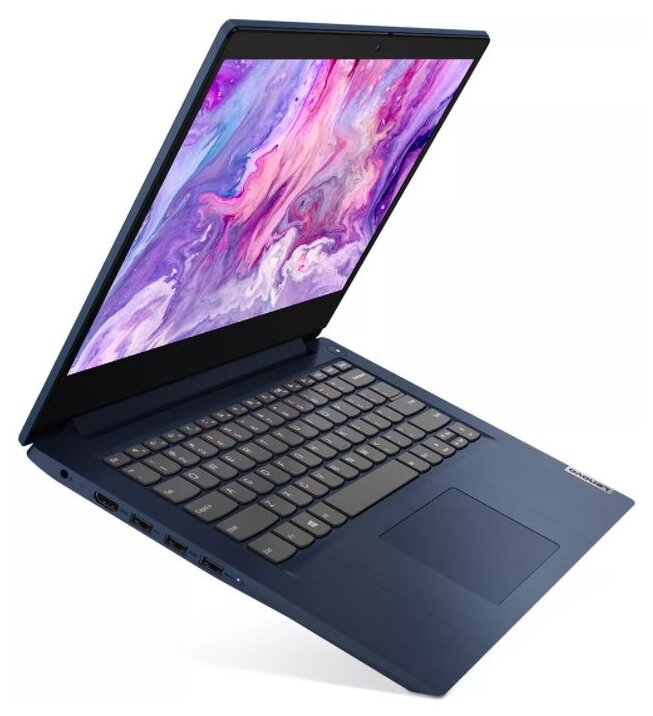 14 Ноутбук Lenovo IdeaPad 3-14ITL05 1920x1080 Intel Celeron 18 ГГц RAM 8 ГБ SSD 256 ГБ Win10 Home 81X7007FRU синий