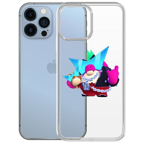 Чехол-накладка Krutoff Clear Case Brawl Stars-Плохиш Базз для iPhone 13 чехол накладка clear case brawl stars плохиш базз для iphone xr