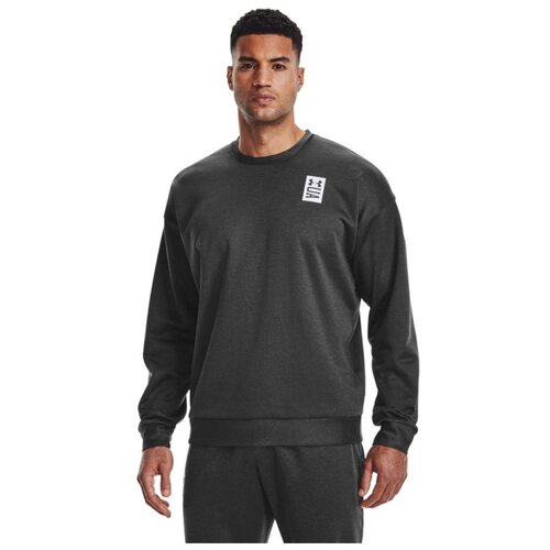 Толстовка UNDER ARMOUR RECOVER LS CREW 1361757-001 мужской, цвет чёрный, размер LG