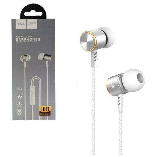 Наушники M42 HOCO Белые 50000₽
