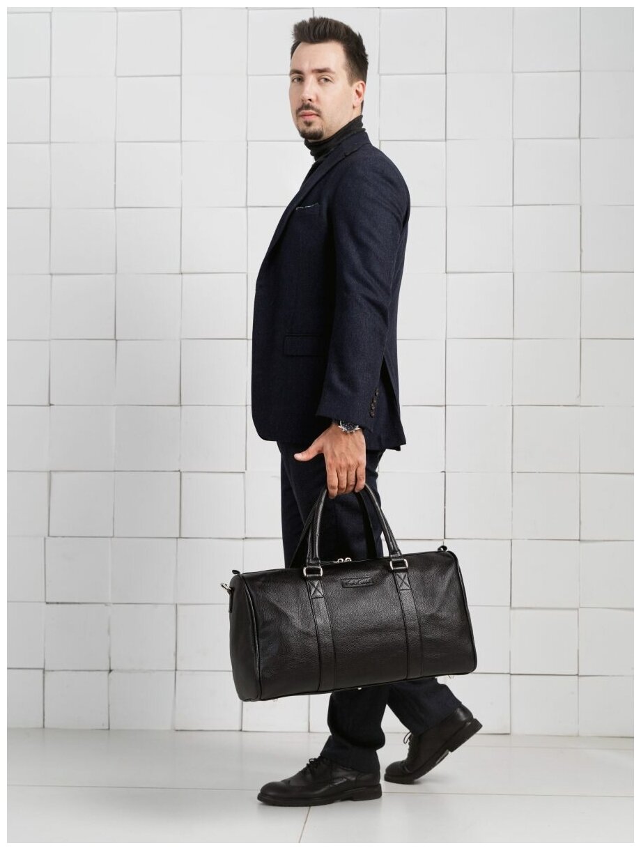 Дорожная сумка подходит для деловых поездок Carlo Gattini 4018-01 - фотография № 4