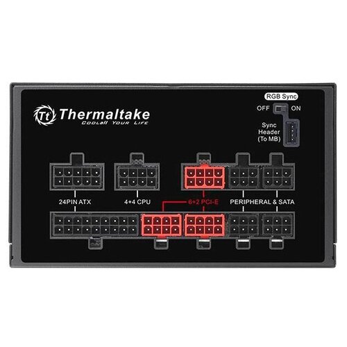 Блок питания THERMALTAKE Toughpower Grand RGB Sync 850Вт 140мм черный retail ps-tpg-0850fpcg 2417000₽