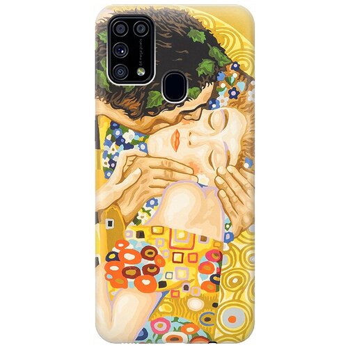 фото Ультратонкий силиконовый чехол-накладка для samsung galaxy m31 с принтом "поцелуй" gosso