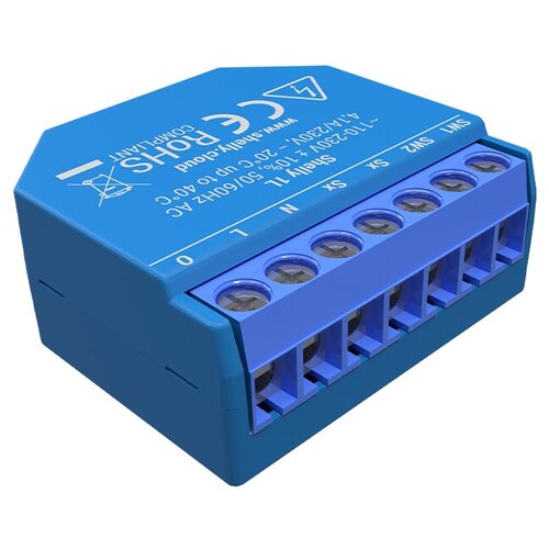 Однопроводное реле Shelly1L с Wi-Fi-управлением не требующее нейтрали 175000₽