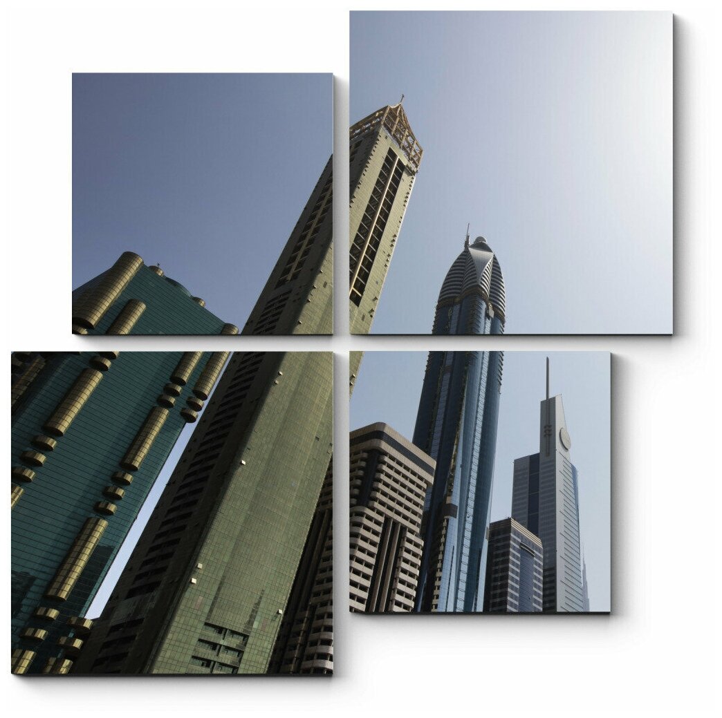 Модульная картина Оазис небоскребов 90x90