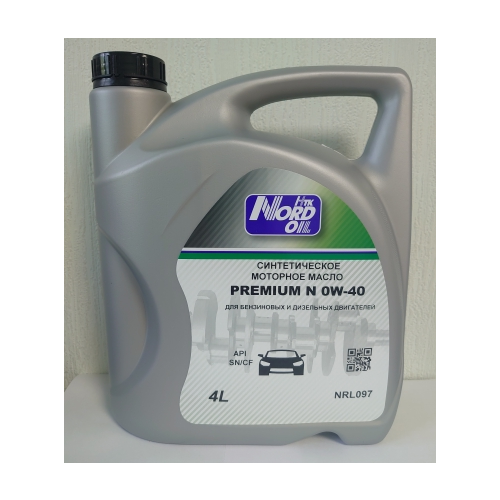 NORD OIL Premium N 0W-40 SN/CF 4л