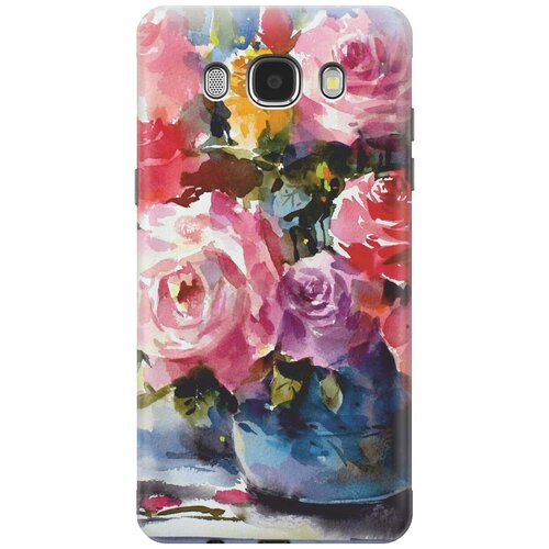 RE: PA Накладка Transparent для Samsung Galaxy J5 (2016) с принтом Акварельный букет цветов