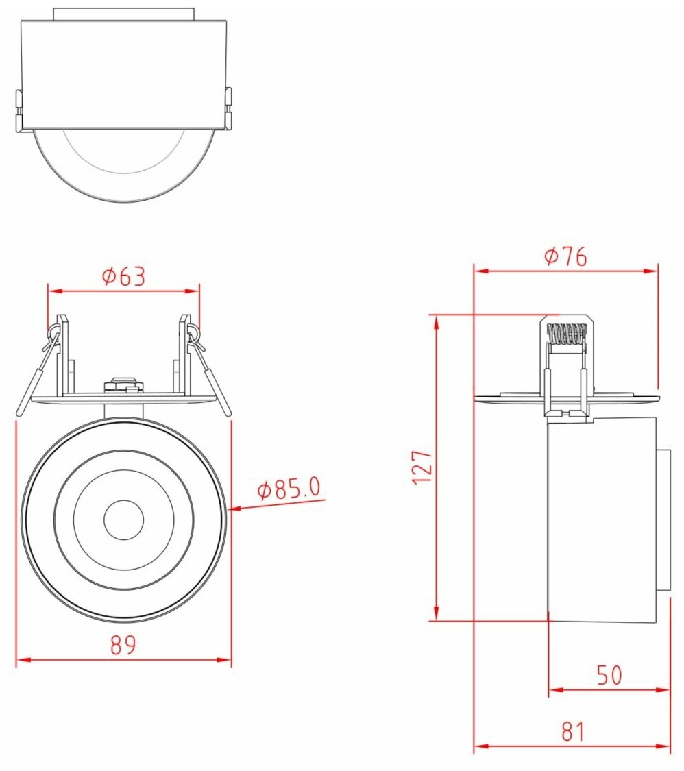 Светильник встраиваемый Maytoni TREO C063CL-L12W3K - фотография № 14