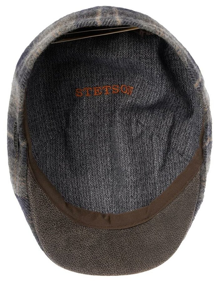 Кепка уточка STETSON 6610312 TEXAS LAMBSWOOL CHECK 