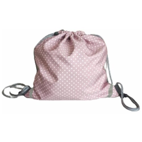 фото Сумка для обуви детская looni, мешок-рюкзак, розовый/серый
