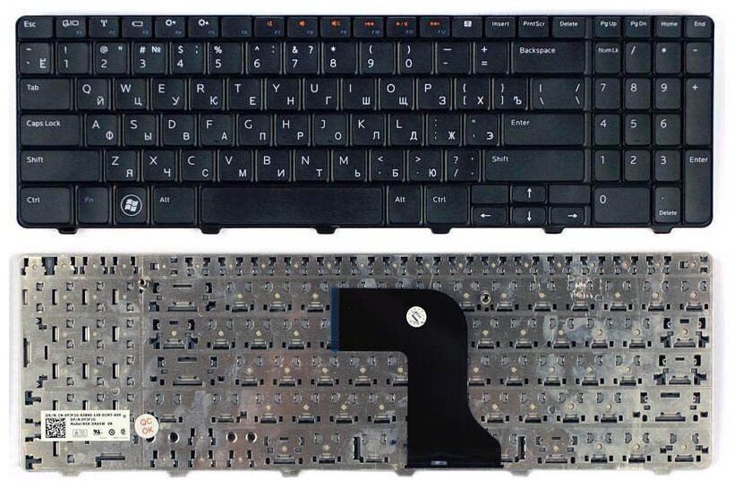 Клавиатура для ноутбука Dell 904EM07S0R русская черная 940₽