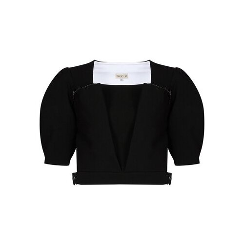 фото Топ с объемными рукавами ola ola (fw21/04_02/bk) s