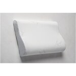 Ортопедическая подушка / Анатомическая подушка с эффектом памяти Memory Foam 30 х 49 см ORTO Mini / Двухкамерная на молнии / Съемный чехол - изображение