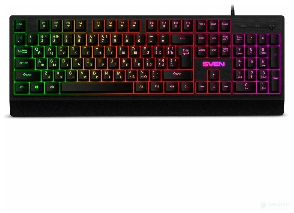 Клавиатура KB-C7150EL 104кл подсветка